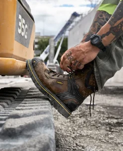 Bottes Et Chaussures De Travail|Imperméable À L'eau*KEEN CSA Abitibi II Boot (Carbon-Fiber Toe) Pour Homme  |  Cascade Brown/Black CascadeBrown/Black