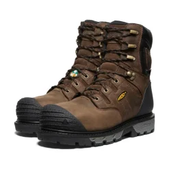 Bottes Et Chaussures De Travail|Imperméable À L'eau*KEEN CSA Camden 8" Insulated Waterproof Boot (Carbon-Fiber Toe) Pour Homme  |  Dark Earth/Black DarkEarth/Black