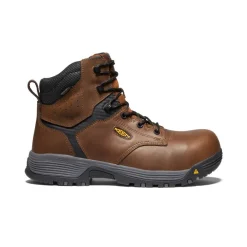 Bottes Et Chaussures De Travail|Imperméable À L'eau*KEEN CSA Chicago 6" Waterproof Boot (Carbon-Fiber Toe) Pour Homme  |   Tobacco/Black