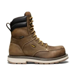 Bottes Et Chaussures De Travail|Imperméable À L'eau*KEEN CSA Cincinnati 8" Waterproof 90u00b0 Heel Boot (Carbon-Fiber Toe) Pour Homme  |   Belgian/Sandshell