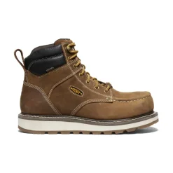 Bottes Et Chaussures De Travail|Imperméable À L'eau*KEEN CSA Cincinnati 6" Waterproof Boot (Carbon-Fiber Toe) Pour Homme  |   Belgian/Sandshell