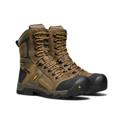 Bottes Et Chaussures De Travail|Imperméable À L'eau*KEEN CSA Davenport 8" Insulated Waterproof Boot Pour Homme  |  Dark Earth/Inca Gold DarkEarth/IncaGold