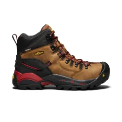 Bottes Et Chaussures De Travail|Imperméable À L'eau*KEEN CSA Hamilton Waterproof Boot (Carbon-Fiber Toe) Pour Homme  |  BISON/JESTER RED BISON/JESTERRED
