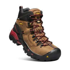 Bottes Et Chaussures De Travail|Imperméable À L'eau*KEEN CSA Hamilton Waterproof Boot (Carbon-Fiber Toe) Pour Homme  |  BISON/JESTER RED BISON/JESTERRED