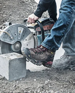 Bottes Et Chaussures De Travail|Imperméable À L'eau*KEEN CSA Hamilton Waterproof Boot (Carbon-Fiber Toe) Pour Homme  |  BISON/JESTER RED BISON/JESTERRED