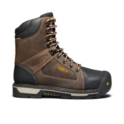 Bottes Et Chaussures De Travail|Imperméable À L'eau*KEEN CSA Oakland 8" Waterproof Boot (Carbon-Fiber Toe) Pour Homme  |   Bison/Black