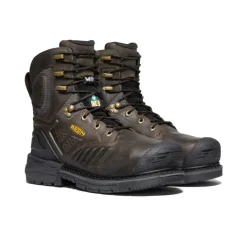 Bottes Et Chaussures De Travail|Imperméable À L'eau*KEEN CSA Philadelphia+ 8" Internal MET Waterproof Boot (Carbon-Fiber Toe) Pour Homme  |  Cascade Brown/Black CascadeBrown/Black