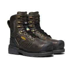 Bottes Et Chaussures De Travail|Imperméable À L'eau*KEEN CSA Philadelphia 8" Internal MET Waterproof Boot (Carbon-Fiber Toe) Pour Homme  |  CASCADE BROWN/BLACK CASCADEBROWN/BLACK