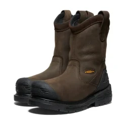 Bottes Et Chaussures De Travail|Imperméable À L'eau*KEEN CSA Philadelphia Wellington Waterproof (Carbon-Fiber Toe) Pour Homme  |  Cascade Brown/Black CascadeBrown/Black