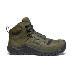 Bottes Et Chaussures De Travail|Imperméable À L'eau*KEEN CSA Reno Mid KBF Waterproof (Carbon-Fiber Toe) Pour Homme  |  Dark Olive/Black DarkOlive/Black