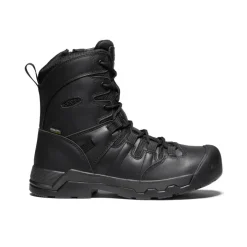 Bottes Et Chaussures De Travail|Imperméable À L'eau*KEEN Detroit Plus 8" Zip Waterproof Boot (Soft Toe) Pour Homme  |   Black/Black