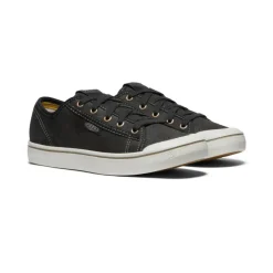 Chaussures*KEEN Elsa Harvest Leather Sneaker Pour Femme  |  Black/Silver Birch Black/SilverBirch