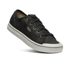 Chaussures*KEEN Elsa Harvest Leather Sneaker Pour Femme  |  Black/Silver Birch Black/SilverBirch