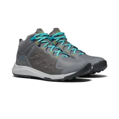 Imperméable À L'eau|Bottes*KEEN Explore Waterproof Boot Pour Femme  |  STEEL GREY/BRIGHT TURQUOISE STEELGREY/BRIGHTTURQUOISE
