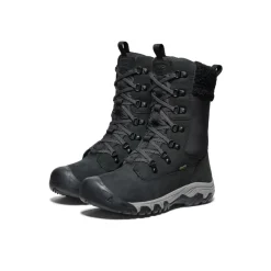 Imperméable À L'eau|Bottes*KEEN Greta Tall Waterproof Boot Pour Femme  |   Black/Black