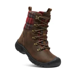Imperméable À L'eau|Bottes*KEEN Greta Waterproof Boot Pour Femme  |  Dark Brown/Red Plaid DarkBrown/RedPlaid