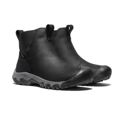 Imperméable À L'eau|Bottes*KEEN Greta Waterproof Chelsea Pour Femme  |  Black/Steel Grey Black/SteelGrey