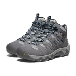 Imperméable À L'eau|Bottes*KEEN Headout Waterproof Hiking Boot Pour Femme  |  Steel Grey/Blue Heaven SteelGrey/BlueHeaven