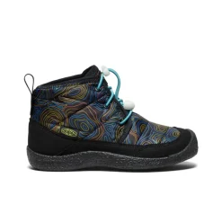 Bottes*KEEN Howser II Waterproof Chukka Pour Jeunes  |  Black/Reef Waters Black/ReefWaters