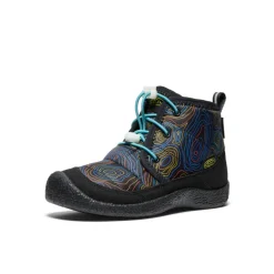 Bottes*KEEN Howser II Waterproof Chukka Pour Jeunes  |  Black/Reef Waters Black/ReefWaters