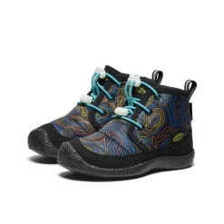 Bottes*KEEN Howser II Waterproof Chukka Pour Enfants  |  Black/Reef Waters Black/ReefWaters