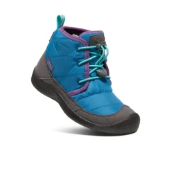 Bottes*KEEN Howser II Waterproof Chukka Pour Jeunes  |  Mykonos Blue/Atlantis MykonosBlue/Atlantis