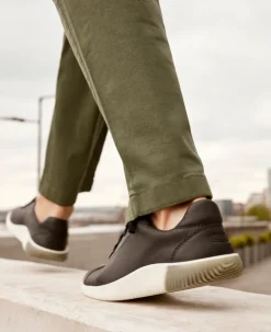 Chaussures*KEEN KNX Leather Sneaker Pour Homme  |  Black/Star White Black/StarWhite