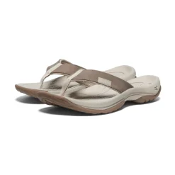 Sandales*KEEN Kona Leather Flip-Flop  |  Brindle/Silver Birch Brindle/SilverBirch