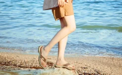 Sandales*KEEN Kona Leather Flip-Flop  |  Brindle/Silver Birch Brindle/SilverBirch