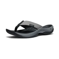 Sandales*KEEN Kona Leather Flip-Flop Pour Homme  |  Steel Grey/Black SteelGrey/Black