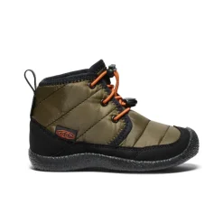 Bottes*KEEN Little Kids' Howser II Waterproof Chukka  |  Dark Olive/Gold Flame DarkOlive/GoldFlame