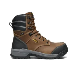 Bottes Et Chaussures De Travail|Imperméable À L'eau*KEEN Men's CSA Evanston 8" Waterproof Boot (Carbon-Fiber Toe)  |   Bison/Black