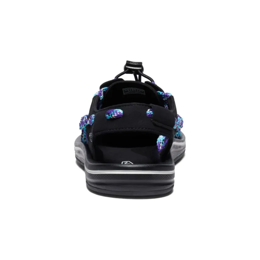 Sandales*KEEN Men's UNEEK Flat Cord Sneaker x Bamboo Shoots  |  Black/Tillandsia Purple Black/TillandsiaPurple