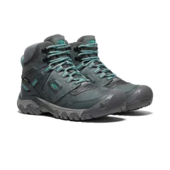 Imperméable À L'eau|Bottes*KEEN Ridge Flex Waterproof Boot Pour Femme  |  Steel Grey/Porcelain SteelGrey/Porcelain