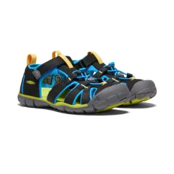 Sandales*KEEN Seacamp II CNX Pour Jeunes  |  Black/Brilliant Blue Black/BrilliantBlue