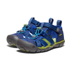Sandales*KEEN Seacamp II CNX Pour Petit Efants  |  Blue Depths/Chartreuse BlueDepths/Chartreuse