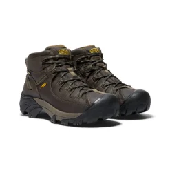 Imperméable À L'eau|Bottes*KEEN Targhee II Mid Waterproof Hiking Boots Pour Homme  |  Canteen/Dark Olive Canteen/DarkOlive