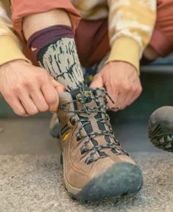 Large|Imperméable À L'eau*KEEN Targhee II Waterproof Mid Wide Pour Homme  |   Shitake/Brindle