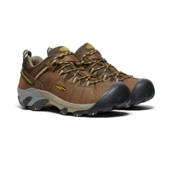 Large|Imperméable À L'eau*KEEN Targhee II Waterproof Wide Pour Homme  |  Cascade Brown/Golden Yellow CascadeBrown/GoldenYellow
