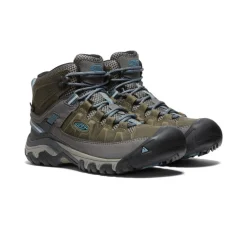 Imperméable À L'eau|Bottes*KEEN Targhee III Waterproof Mid Pour Femme  |  Magnet/Atlantic Blue Magnet/AtlanticBlue