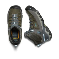 Imperméable À L'eau|Bottes*KEEN Targhee III Waterproof Mid Pour Femme  |  Magnet/Atlantic Blue Magnet/AtlanticBlue