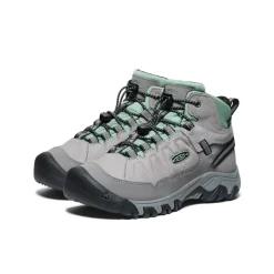 Bottes*KEEN Targhee IV Waterproof Hiking Boot Pour Jeunes  |  Alloy/Granite Green Alloy/GraniteGreen