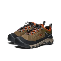 Chaussures*KEEN Targhee IV Waterproof Hiking Shoe Pour Jeunes  |  Dark Olive/Gold Flame DarkOlive/GoldFlame