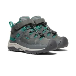 Bottes*KEEN Targhee Waterproof Boot Pour Enfants  |  Steel Grey/Porcelain SteelGrey/Porcelain