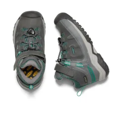 Bottes*KEEN Targhee Waterproof Boot Pour Enfants  |  Steel Grey/Porcelain SteelGrey/Porcelain