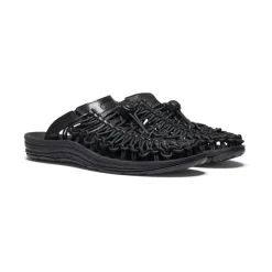 Chaussures À Enfiler*KEEN UNEEK Premium leather Slide Pour Femme  |  Triple Black/Black TripleBlack/Black