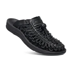 Chaussures À Enfiler*KEEN UNEEK Premium leather Slide Pour Femme  |  Triple Black/Black TripleBlack/Black