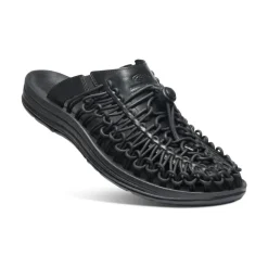 Chaussures À Enfiler*KEEN UNEEK Premium Leather Slide Pour Homme  |  Triple Black/Black TripleBlack/Black