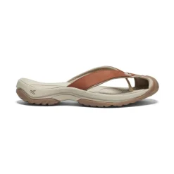 Sandales*KEEN Waimea Leather Flip-Flop Pour Femme  |  Sorrel Horse/Plaza Taupe SorrelHorse/PlazaTaupe