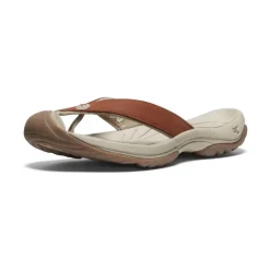 Sandales*KEEN Waimea Leather Flip-Flop Pour Femme  |  Sorrel Horse/Plaza Taupe SorrelHorse/PlazaTaupe